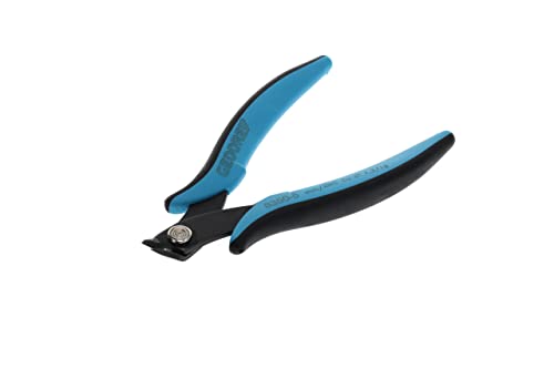 GEDORE Miniature Electronic Bevel End Cutter for 1.3mm Copper Wire, Steel, Black/Blue, Kupferdraht: 1,3mm