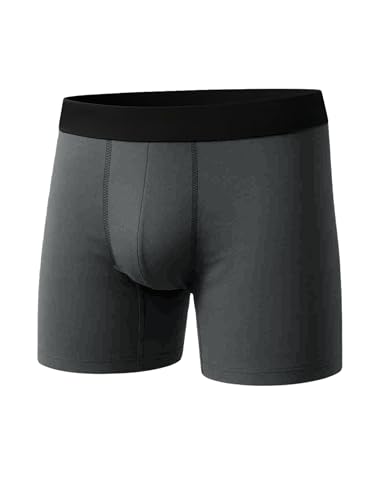 Men's Big and Tall Cotton Boxer Briefs, 3XL-8XL Soft Breathable Tag-Free Comfortable No Riding Up Underwear For Men