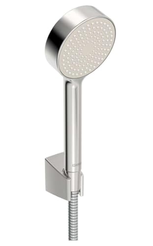 Hansa Brause / Brauseset Basicjet (Handbrause + Halter + Brauseschlauch) | für Wannenbatterien, 1 Strahlig, Brausekopf 95 mm, Anti Kalk Technik, Schlauchlänge: 150 cm