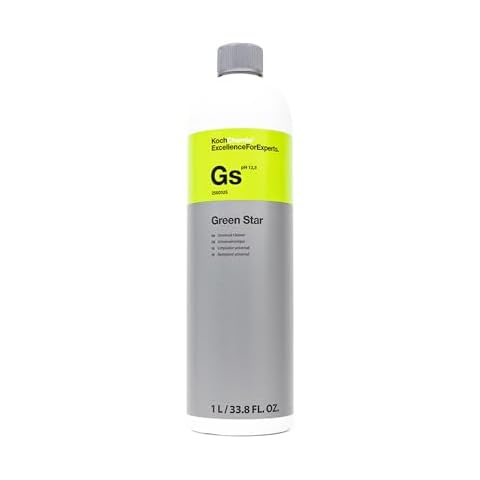 KOCHCHEMIE Green Star - Highly Concentrated Universal Cleaner; NTA, Phosphate, and Solvent Free, Clean Auto Interiors and Exteriors, Engines, Commercial, Home, and Industrial Use (1 Liter) Cover