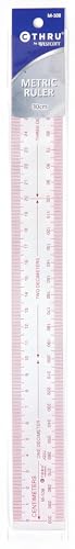 Westcott Metric Ruler 30cm Transparent (M-108)