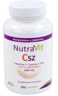 CSZ Complejo Triple Antioxidante de Vitamina C, Selenio y Zinc (100 Comprimidos) – Sinergia Avanzada para el Sistema Inmunitario y Defensas