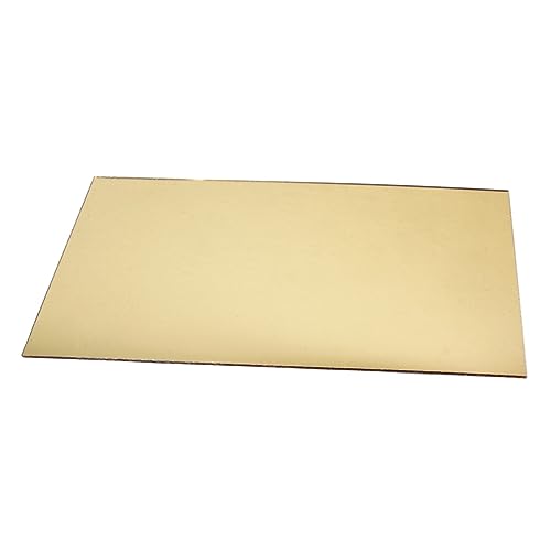 Holibanna 44 Self Adhesive Ply Acoustic Guitar Material Sheet Golden Mirror Blank Scratch Plate for Guitar Bass Non Deformation Heat Resistant Design