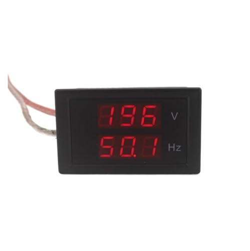 LED Dual Display Voltage Frequency Meter Voltmeter Range AC 80-300V 45.0-65.0 Hz Panel Monitor