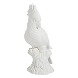 LIFKOME Artesanía De Loros De Porcelana Blanca Figura Decorativa De Loro Adorno De Cerámica Hogar para Escritorio o Salón Adorno De