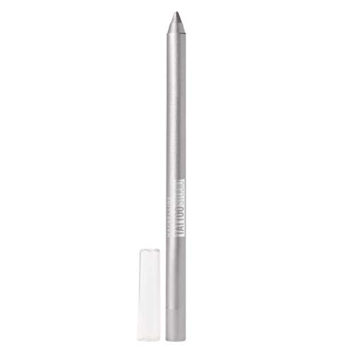 Maybelline TattooStudio Waterproof, Long Wearing, Eyeliner Pencil Makeup, Sparkling Silver, 0.04 Ounce