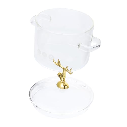 TOPBATHY Cacerola De Vidrio De Borosilicato Con Tapa Olla Multifuncional Para Cocinar Sopa Pasta y Verduras Casa Para Cocinas De Inducción