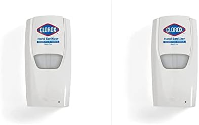 Clorox Pro Automatic Hand Sanitizer Gel Dispenser Wall Mount, Touchless Bleach-Free Solution, for Office & Commercial Use, 1000 ml – Hand Sanitizing Gel Dispenser for Everyday Use (Pack of 2)