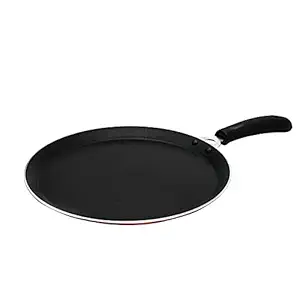 Crown Global Non-Stick Dosa Tawa with C2 Coat ,28CM Gas Stove Compatible. Aluminium
