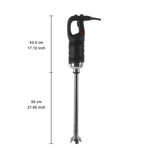 Blender ręczny komercyjny – 850 W, zmienna prędkość, 550 mm końcówka do miksowania zup i sosów, 8000–18000 obr./min