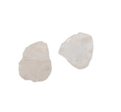 Pandiui23 2 piedra natural en bruto Cuarzo blanco de 4 a 5 cm, piedra en bruto, piedra natural, Piedra en bruto (Cuarzo blanco)