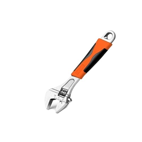 ZXYZXYZZ Adjustable Open Wrench For Electroplating Adjustable Wrench Tool Household Industrial Anti-jamming Rubber Handle Wrench(Rubber handle 8Inch)