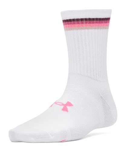 UNDER ARMOUR(アンダーアーマー) スポーツソックス UAエッセンシャル ノベルティ クルー ソックス (3足セット) レディース