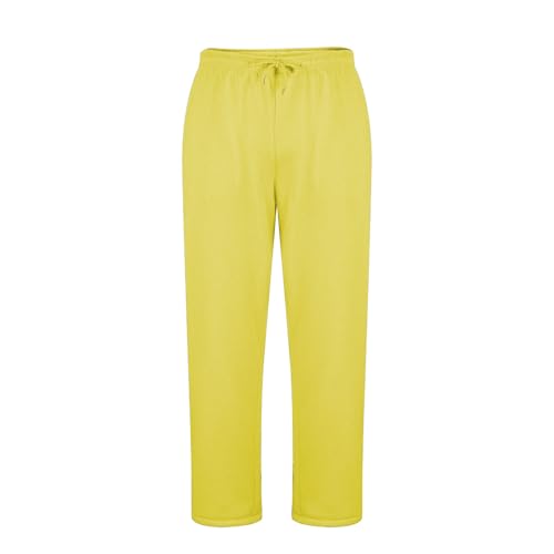 Sweatpants for Men Casual Fleece Open Bottom Straight Leg Joggers Athletic Running Solid Color Track Pants with Pocket2