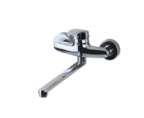 Robinet mitigeur mural noir mat rotatif 360 cuisine salle de bain