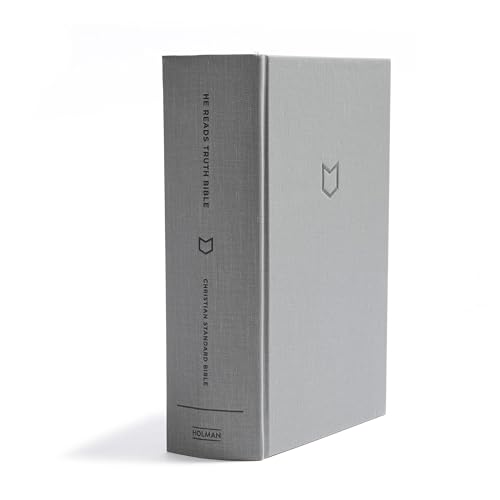 CSB He Reads Truth Bible, Charcoal Cloth Over Board, Black Letter, Wide Margins, Journaling Space, Illustrations, Reading Plans, Easy-to-Read Bible Serif Type - Image 2