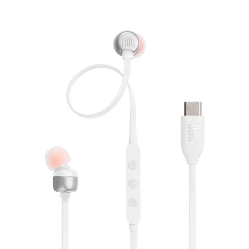 Image of JBL, Tune 310 C Wired in-Ear Headphones - White