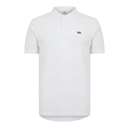 Levi's Housemark Polo Camiseta, Plus White, L Hombre