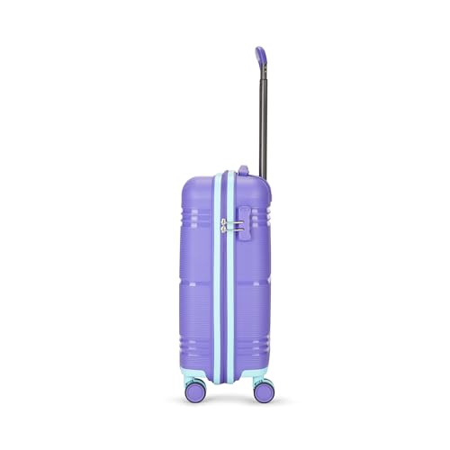 Image of Skybags Cabin Paratrip Hard Luggage (55 cm) | Polypropylene Luggage Trolley with 8 Spinner Wheels| Purple Oppulence | Unisex