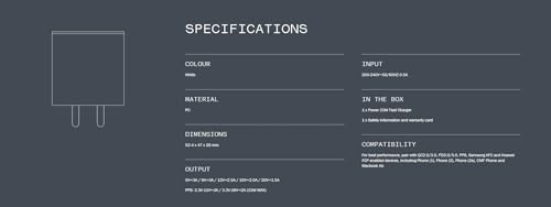 Image of CMF 33W PPS Type C Quick Fast Charger Adapter Compatible with CMF Phone 2 Pro /1 /Nothing Phone 3 /3A /3A Pro /2 /2A / 2A Plus /2A Special Edition /1 /Tablet /Samsung /Realme /iPhone, USB C 33 Watt Adaptor, White