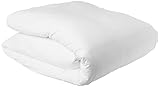 Calvin Klein Modern Cotton Body Solid 1 Piece Duvet Cover, King Size, Cotton Modal 170 GSM (White)