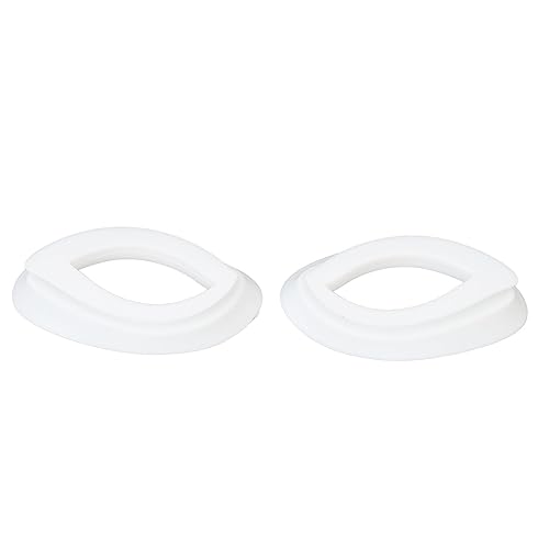 LED Maske Augenschutz, Silikon Eye Cover für LED Gesichtsmaske, Augenabdeckung für Photon-Lichttherapie, schützt vor grellem Licht, wiederverwendbar, weich (Weiß)