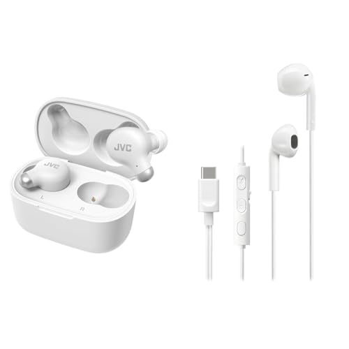 Amazon.co.jp: 【ワイヤレスイヤホンと有線イヤホンセット】JVC