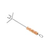 TOBBOMEY Doppelhaken Topfdeckelheber Edelstahl Hitzebeständig Rutschfest für Outdoor Grill Camping...