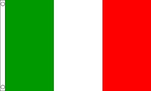 Flagtex Italy Flag Small 3ft x 2ft (90cm x 60cm), Italian National Flag Tricolore, Garden Display Outdoor Polyester Flag