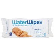 Image of WaterWipes (Made in Ireland) Baby wipes, 5 pack (300 wipes), For sensitive skin, World's Purest Wipes (Imported), Just 2 ingredients, Certified by Allergy UK and Eczema association