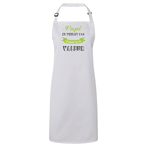 Tablier Cuisine Papi ne Vieillit Pas : cadeau idéal et original pour la fête des grands-pères