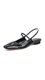 Vince Women's Venice Flats, Black, 7.5 Medium US