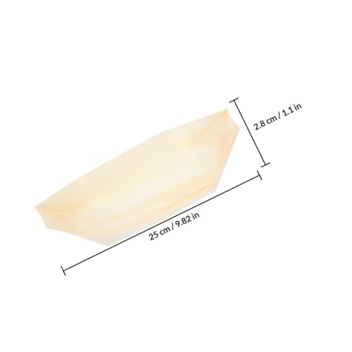 Platos desechables de madera para sushi 9 pulgadas x50 miniatura 2