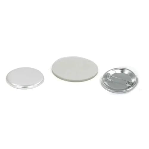 Matériaux badge vierge 25mm en métal durable pour presse à bouton 100pcs