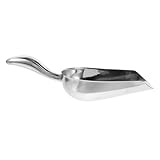 Hemobllo Pala de Hielo de Acero Inoxidable Resistente y Ergonómica Cuchara Multiusos para Alimentos para Cocina Bar y Restaurante para Hielo Frutos Secos y Caja de Unidades