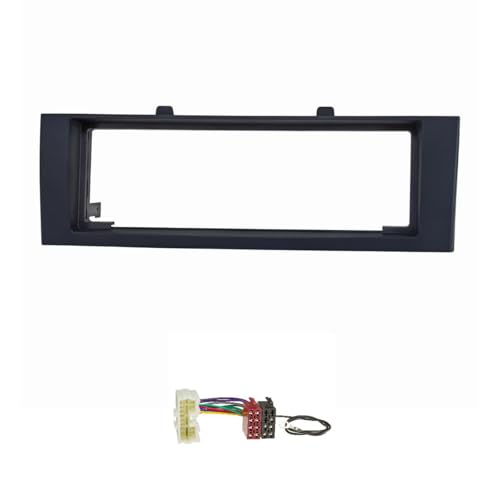 tomzz Audio 2437-005 Conjunto de Panel de Radio Compatible con Mitsubishi Colt Tipo Z30 año 2004-2008 Gris Oscuro con Adaptador de Radio ISO