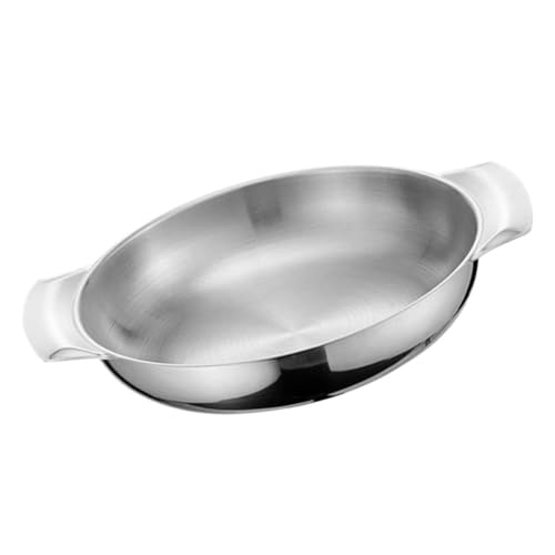 Olla de Acero Inoxidable para Cocina con Doble Asa Wok Versátil miniatura 1