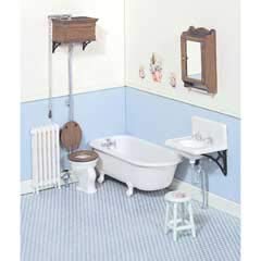 Dollhouse Miniature Victorian Bathroom Chrysnbon® Kit