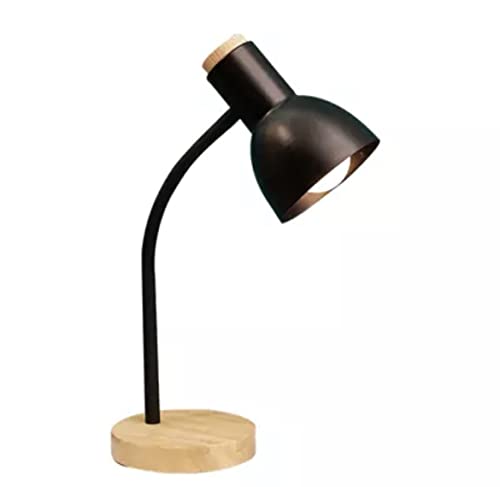 BEL AIR HOME - Lámpara Flexo de Escritorio ARGOS - Diseño Elegante y Flexible - Ideal para Oficinas y Hogar - Cuello de Cisne Ajustable - Bombilla E27 (No Incluida) - Negro, Metal