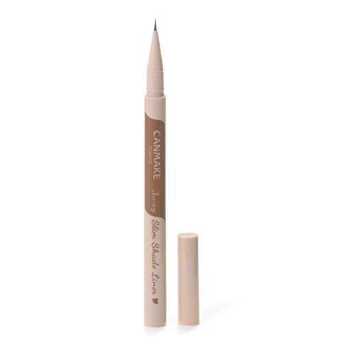 Canmake 3way Slim Shade Liner 02 eyeliner feutre marron cendre pour sourcils et paupières