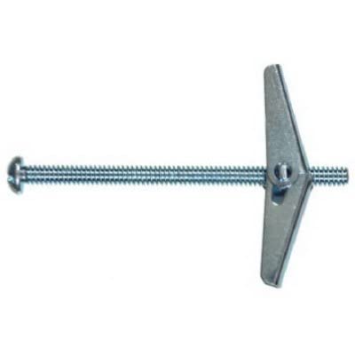 Hillman 1/8 in. Dia. x 2 in. L Round Steel Toggle Bolt 2 pk