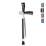 LÉGÈRETÉ PLUME ET ROBUSTESSE : Ne pesant que 0,33 kg (330g), elle ne fatigue pas le poignet, même après de longues heures de marche. Fabriquée en alliage d'aluminium de haute qualité (paroi de 0,6 mm), elle offre un équilibre parfait entre légèreté et solidité, supportant une charge d'appui jusqu'à 75 kg pour sécuriser vos déplacements.