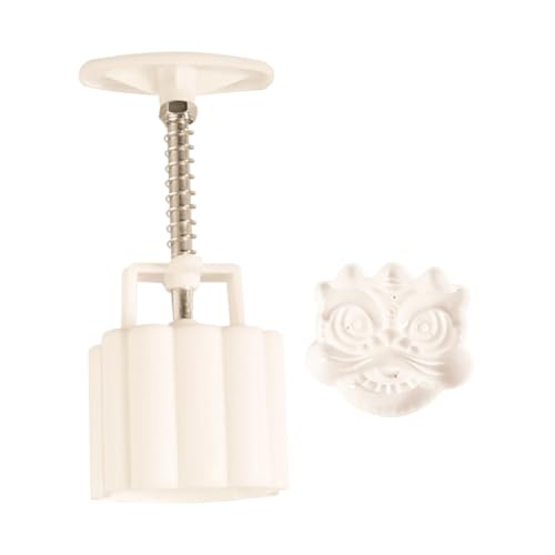 JOYOFREELY Moldeador de Pastel de Luna Forma de León Blanco, Material Pp Delicado y Fácil de Operar para Hornear y DIY en Fiestas