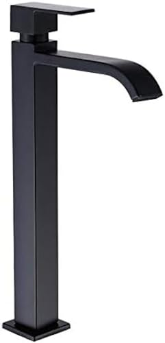 Robinet de lavabo eau froide de salle de bain inox noir