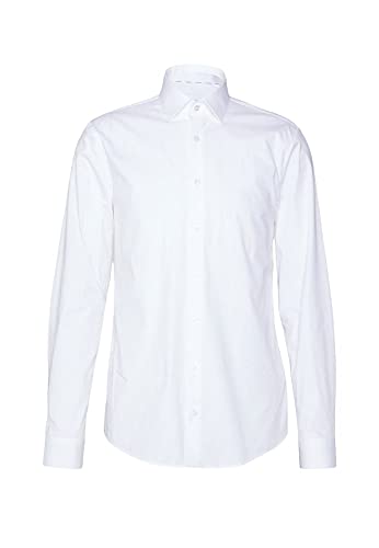 Chemise homme slim Calvin Klein en popeline extensible pour une elegance raffinee