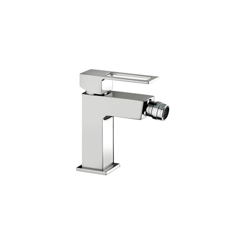 Paffoni Miscelatore per Bidet EF131CR senza Piletta, Rubinetto Miscelatore Serie Effe, Design Moderno Minimal Elegante, con Perlatore Girevole, Ottone Cromato