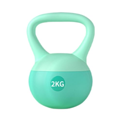 Amagogo Pesa rusa suave, pesa rusa para entrenamiento de fuerza, agarre antideslizante para entrenamiento, pesa rusa para Fitness, equipo deportivo para el, Verde