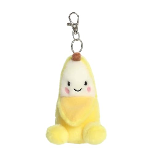 Aurora Adorable Palm Pals Gwen Banana Clip-On - Fun Collectible Plush For Kids and Adult Collectors - Perfect for Decorating Rooms and Birthday Gifts - Yellow 4.5 Inches