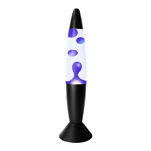 Image of 14 Inch Blue Magma Lamp, Liquid Motion Lamps Night Light Home Decor Living Room Office Bedroom Lamp for Adults, Teens, Black