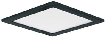 Maxim Lighting 58722WTBK Wafer - 15W 1 LED Square Flush Mount-0.5 Inches Tall and 7 Inches Wide, Finish Color: Black